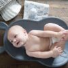 Baby lying on a babyPal diaper changing pad