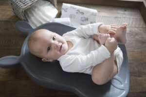 Baby on his Babypal Baby on Babypal
